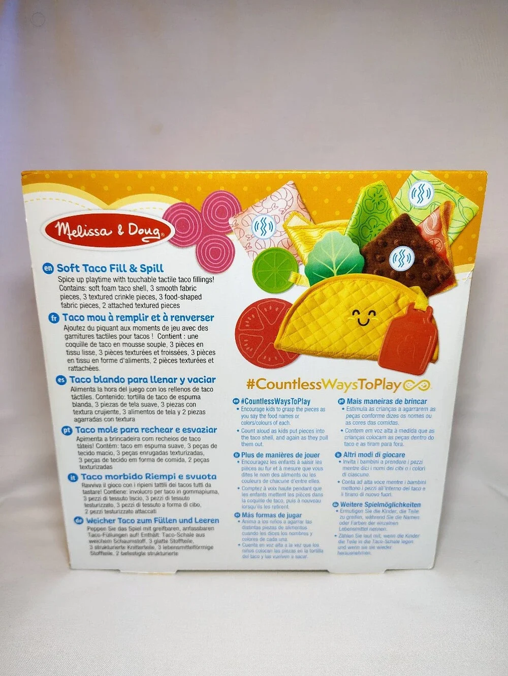 Melissa & Doug Baby Toy Soft Taco Fill & Spill 6+ Months